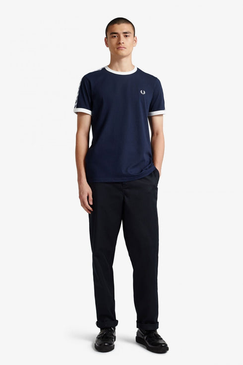 T-shirt Uomo con nastro iconico M6347 Grigio FRED PERRY- Francavilla Moda